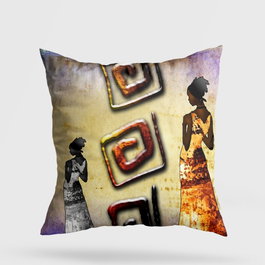 Aberto Design Cojín Multicolor 43 x 43 cm con Relleno de Silicona